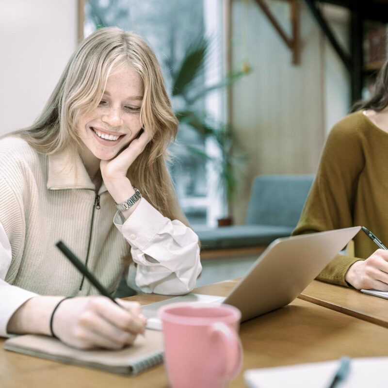 Hvad betyder E-Learning? Kvinder tager E-Learning kursus